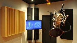 Cabine d'enregistrement du Studio Baxendal Productions